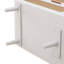 Commode de rangement de 44,07 po, blanche. Idéal pour la chambre à coucher et le salon, armoire blanche organisée de 6 pièces.