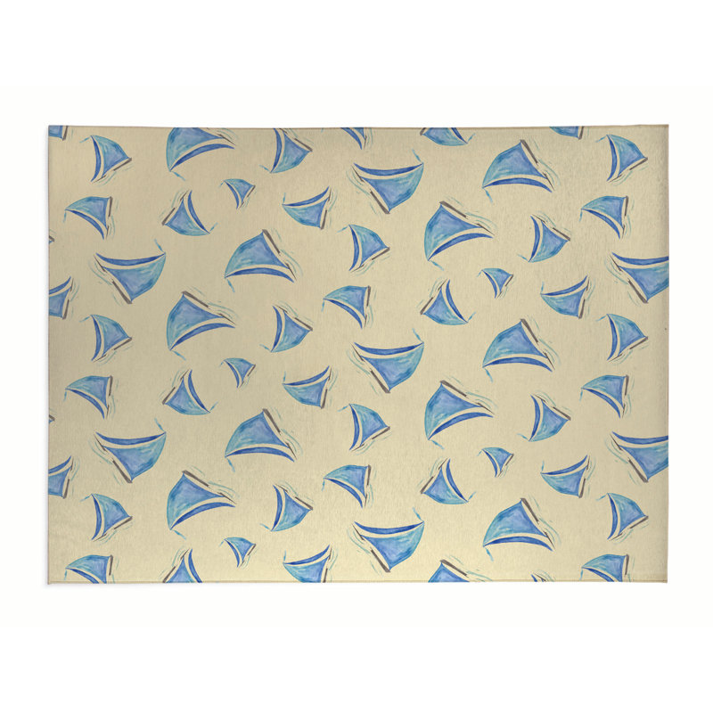 Tapis de bureau léger Summer, L 48 po x P 72 po, Jaune