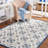 Martha Stewart Hand Tufted Wool/Cotton Floral Rug in Blue/Gray-70935409