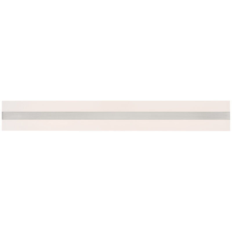 Ahleah - LED Vanity - Acrylic Lens Shade - 28 W, Brushed Steel