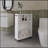 White Rolling Storage Cart With Versatile Compact Design