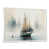 White Floater Framed