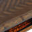 Dwyla Modern Transitional 32" Chevron Electric Fireplace Console TV Stand - Oak