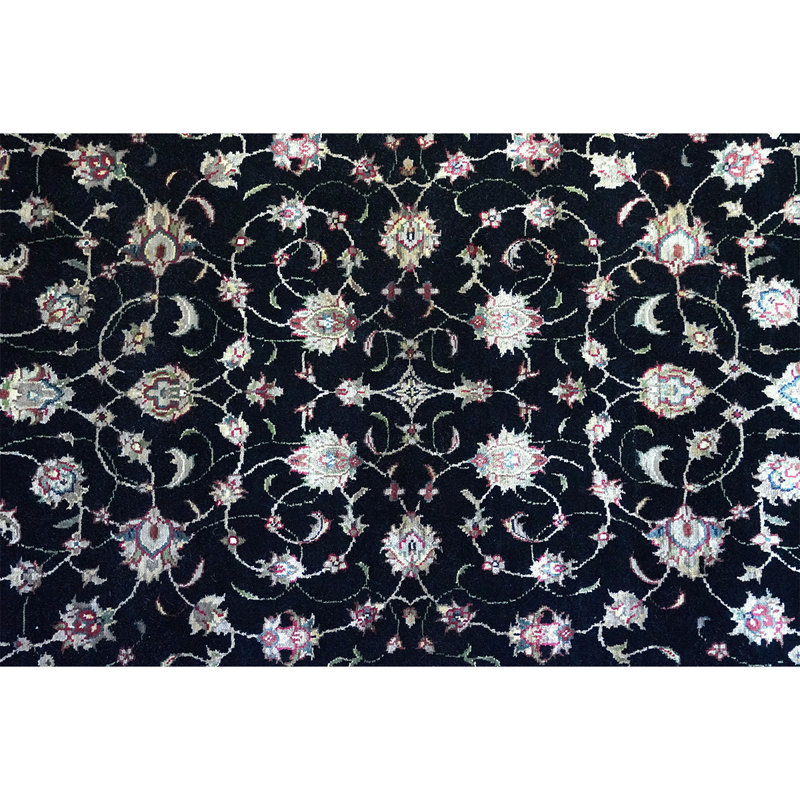Hand Woven Wool Floral Area Rug, Runner 2'6" x 12'
