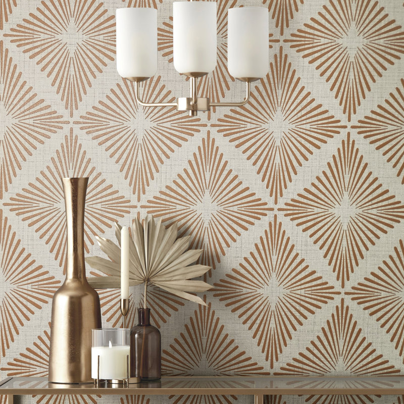 10m x 52cm Wallpaper Roll, Brown