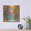  «Sunny Blooms» par St. Hilaire Elizabeth, art mural en métal, 12 po x 12 po-948046122
