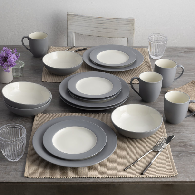 Noritake Colorwave Rim Dinner Plates, 11", Slate