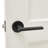Toronto Solid Metal Matte Black Lever Door Handle-83028450