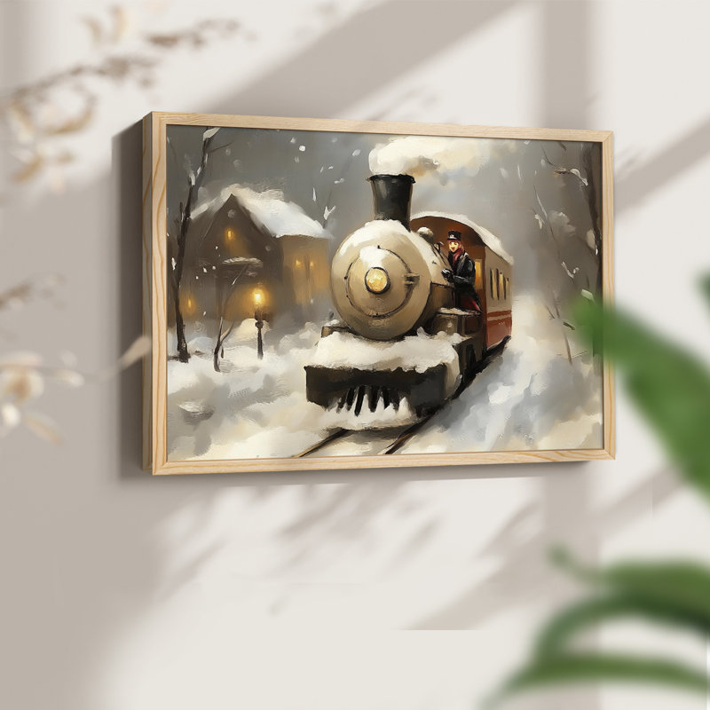«Chirstmas Art» - DCCCLxxiv - Reproduction encadrée - réversible, H 8 po x l 10 po, Naturel