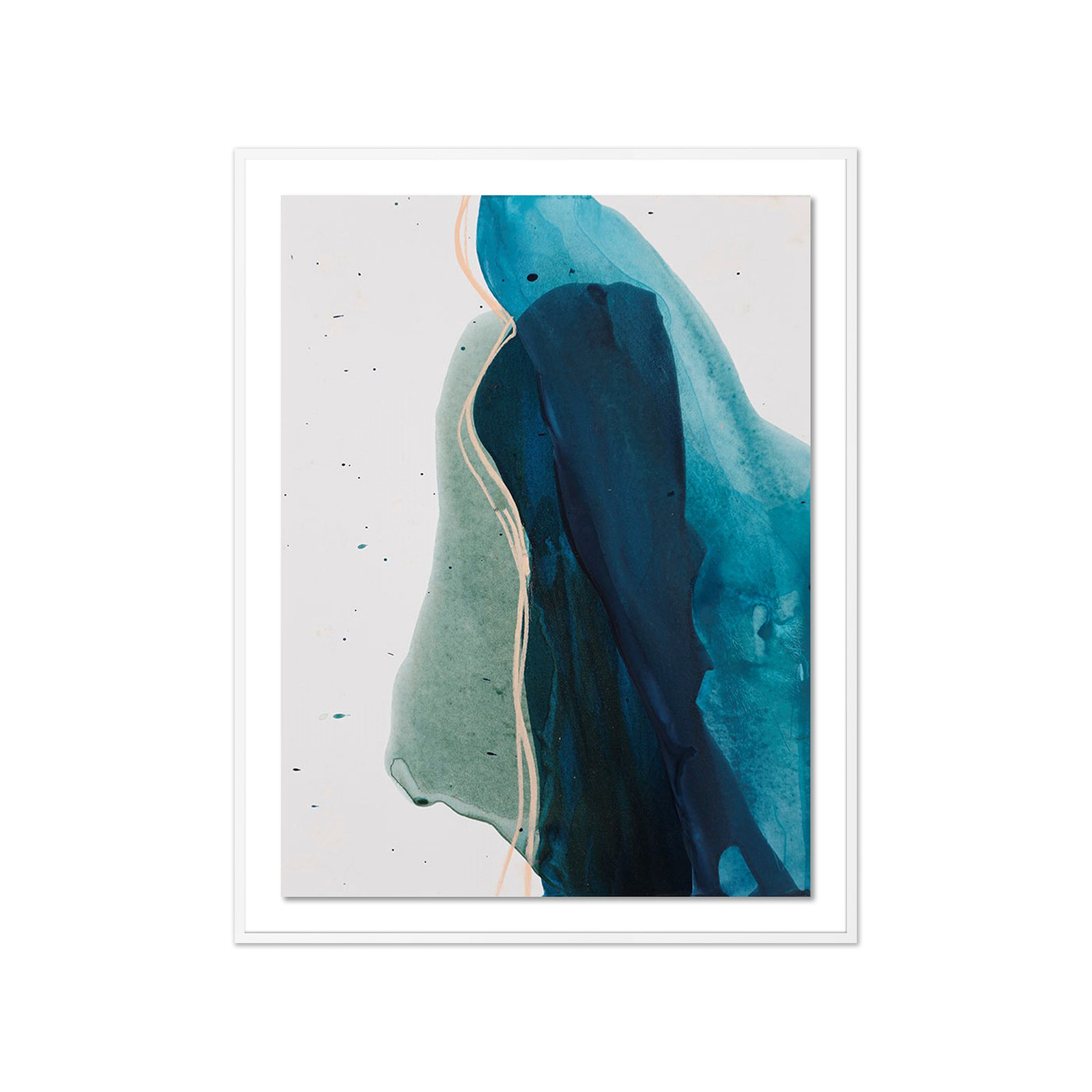 Intelligence by Kim Whiteside, 60" H x 47" W x 2.5" D, White