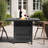 34" Propane Gas Fire Pit Table, 50000 BTU Rectangular Steel Fire Pit For Outside Patio Deck Garden Courtyard Black