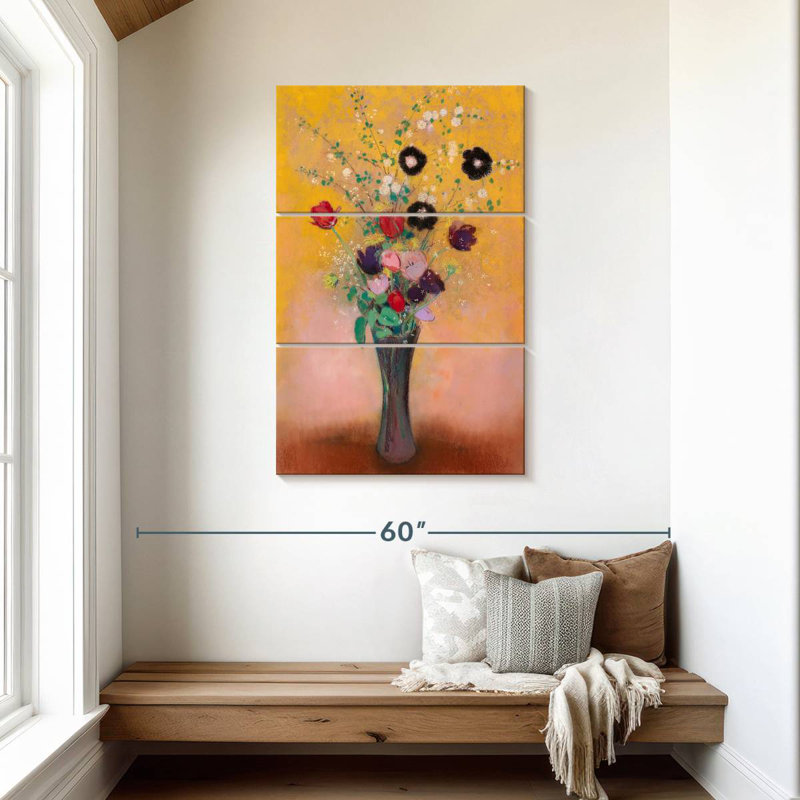 Vase de fleurs Harnek 1916, H 45 po x l 28 po