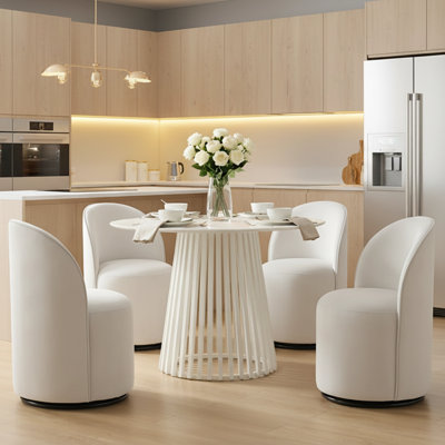 Chaise de baril en velours