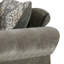 Causeuse Rery avec 5 coussins décoratifs, tissu chenille gris chaud, 68 pouces