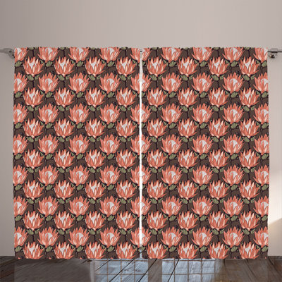 Semi Sheer Curtain Pair