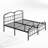 Rinalds 14" Metal California King Bed with Headboard & Footboard-187457513