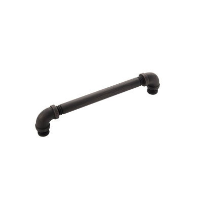 Poignées d'armoire de cuisine Pipeline, poignées de tiroir à noyau solide pour portes d'armoire, 6 5/16 po (160 mm)