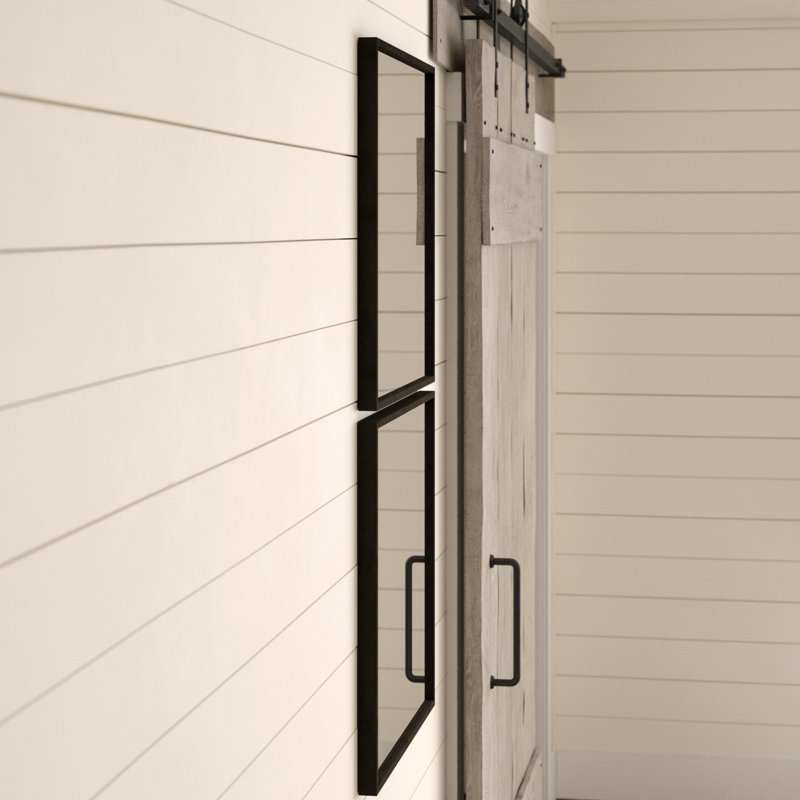 Pinerolo Wood Flat Wall Mirror