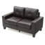 Causeuse modulaire Newbury, brun foncé