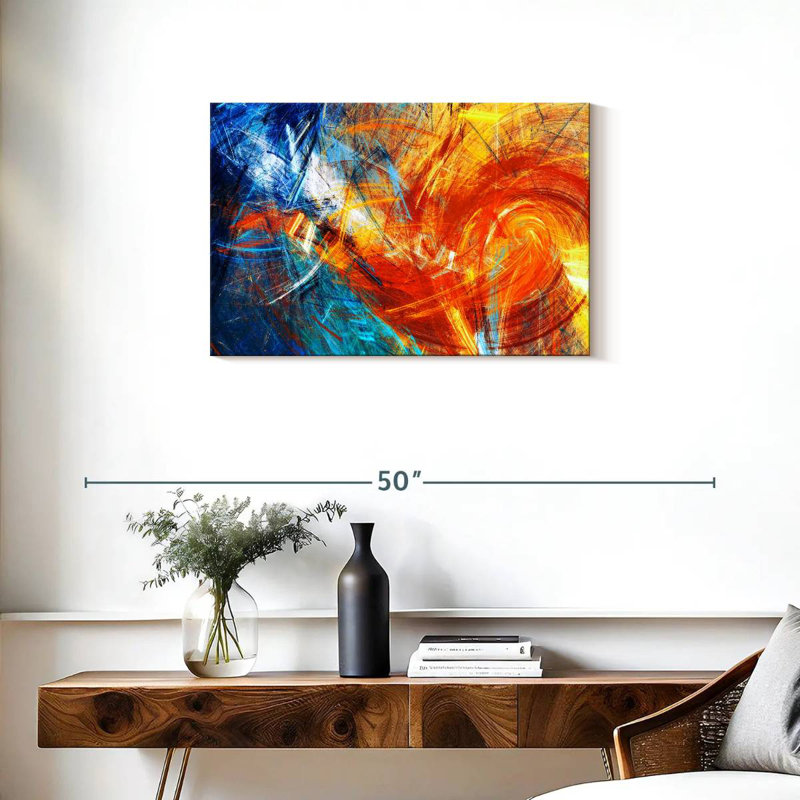 Avery Fire Abstract, 20" H x 30" W
