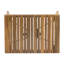 Table d'appoint en bois - avec plateau à lattes, pliable, 21,26 po x 13,5 po 16,01 style pliable pour un espace élégant, l 21,26 po x P 13,5 po x H 16,01 po
