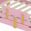 Lit plateforme avec tiroirs de rangement, structure de lit en bois massif avec garde-corps, petite tablette et crochets, aucun sommier nécessaire-670138830-670138828