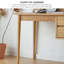 Bureau rectangulaire en bois massif de chêne moderne