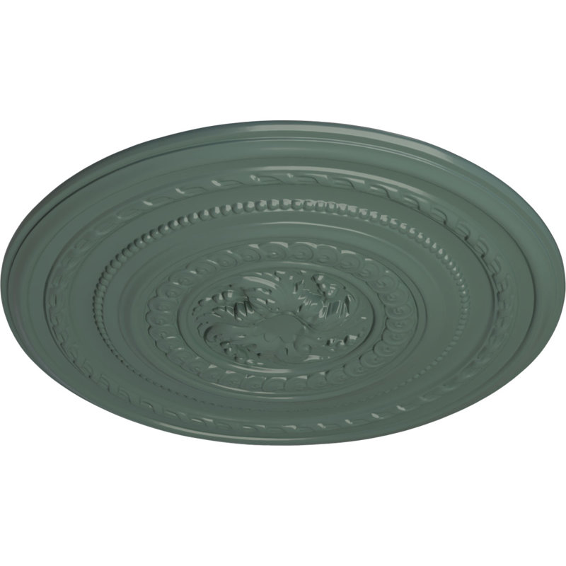 26 médaillon de plafond perle de 26 1/4 po x P 1 1/2 po (convient aux auvents jusqu'à 1 7/8 po), Tourbillon de nuages