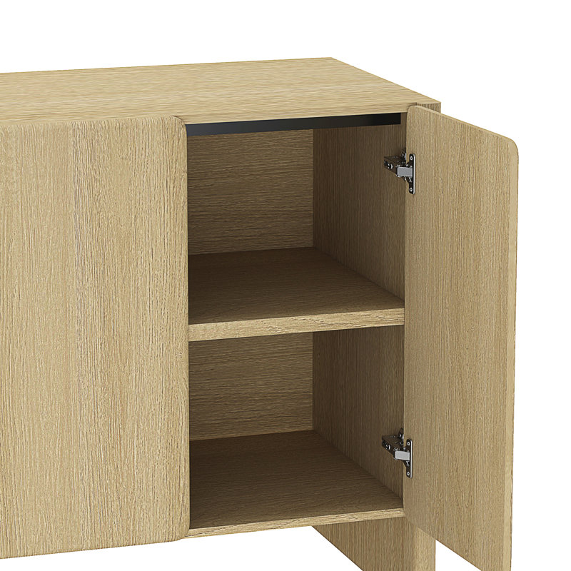 Linda 60" Sideboard In Natural Oak, Oak