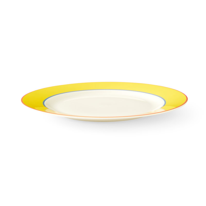 Kit Kemp, Calypso - Bone China Dinner Plate, Yellow