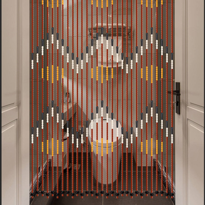 Bamboo Semi Sheer Door Curtain Single Panel