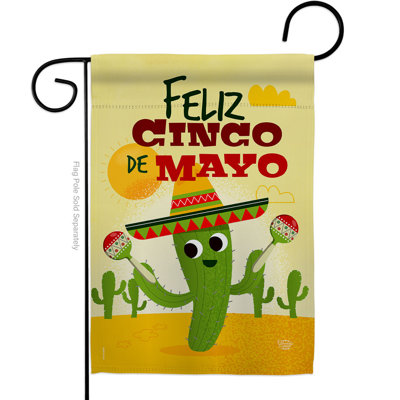 Double Sided Polyester Cinco De Mayo