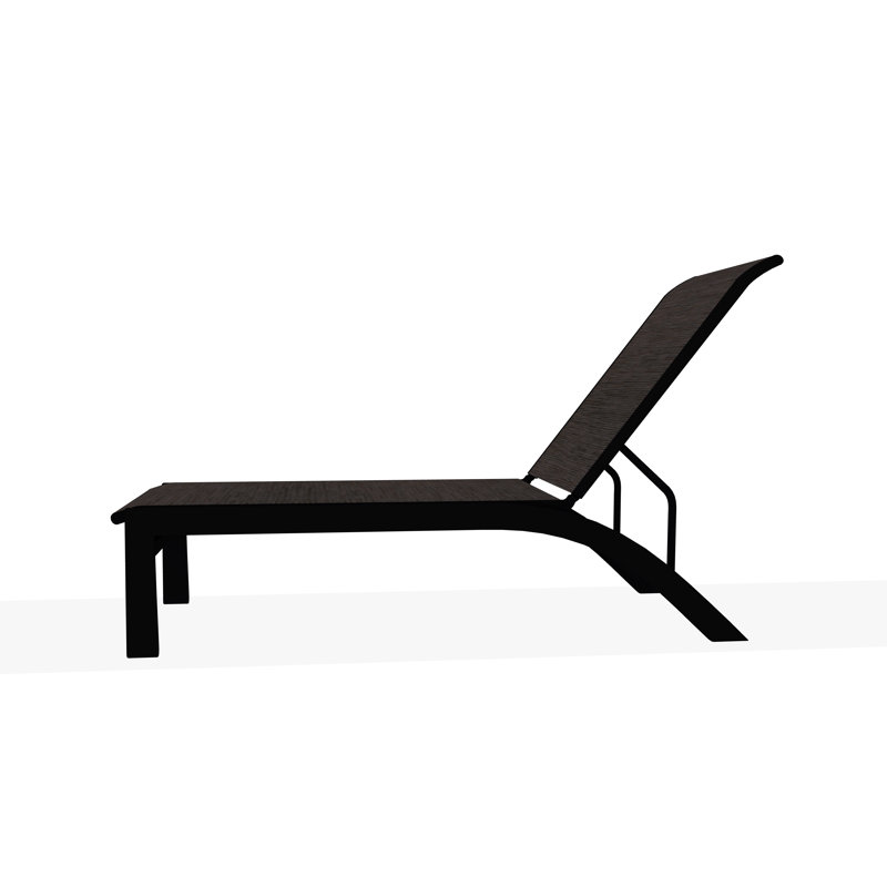 Chaise longue Kendall Sling, James, Noir