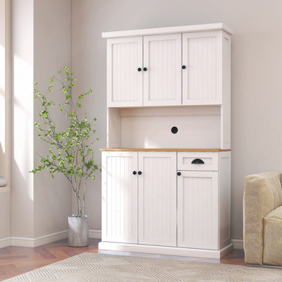 71Inch Kitchen Pantry Storage Cabinet With Adjustable Shelves
