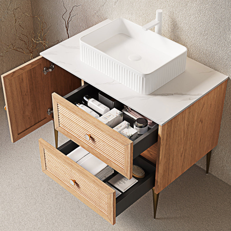 Meuble-lavabo autoportant avec lavabo