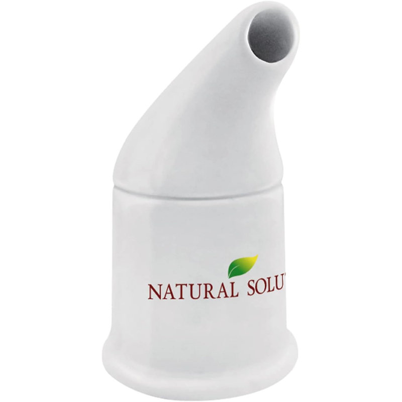 Inhalateur de sel en céramique Natural Solution avec 2 recharges de sel rose de l'Himalaya