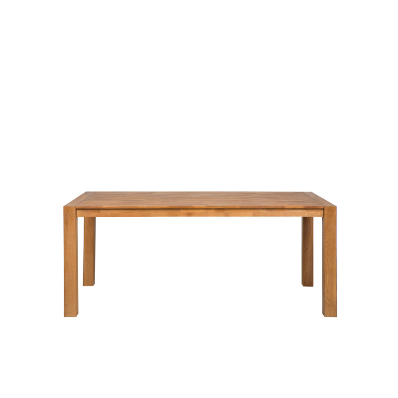 Fairchild Oak Solid Wood Top Dining Table, 150cm W x 90cm D, Tan