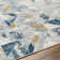 Tapis bleu abstrait Alejandro