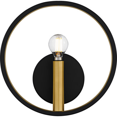 Albee 1-Light Matte Black Wall Sconce
