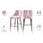 Cowans Upholstered Counter Stool with Metal Frame-605120809