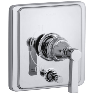 Pinstripe Rite-Temp Pressure-Balancing Shower Faucet with Diverter and Plain Lever Handle