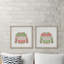 Christensen Christmas Knitted Coat 2 Piece Single Picture Frame Painting Set-1312139719