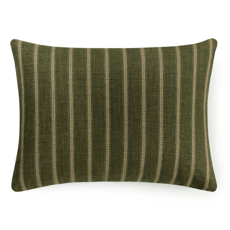 Coussin tissé à rayures Rancho sur mesure, Rectangle H 27 po x l 36 po
