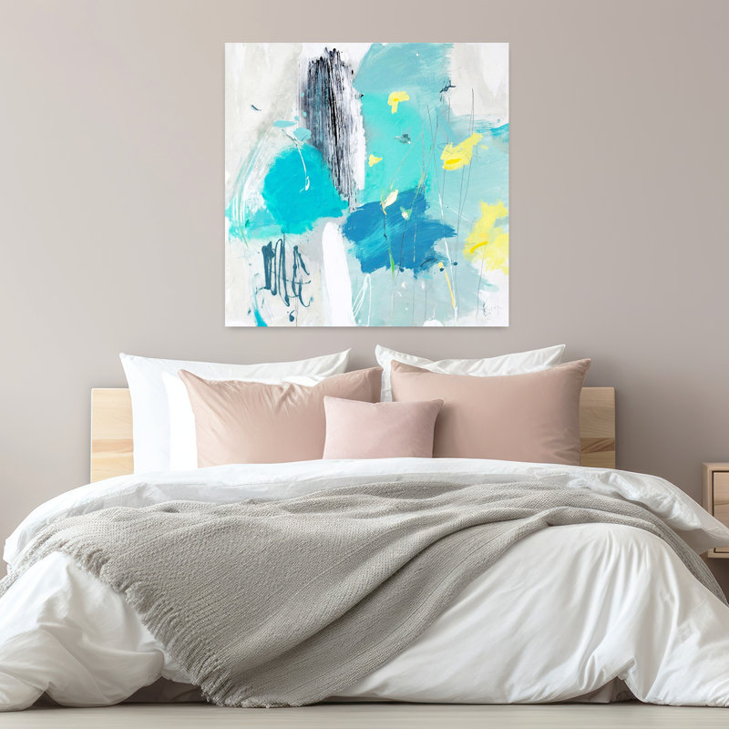 Narcisse, art abstrait contemporain, H 32 po x l 32 po