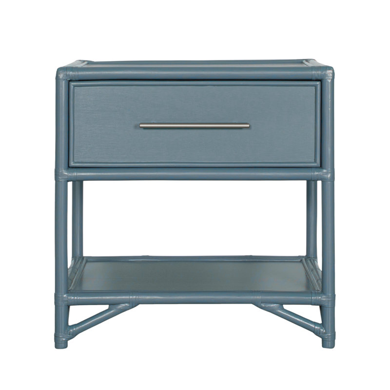 Silas Bedroom Set, Regatta Blue, 4 Pcs: Dresser, Headboard, 2 Nightstands, Twin
