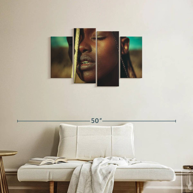Femme noire expressive Leisha, H 22 po x l 36 po