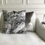 Helga Noir Square Pillow Cover & Insert