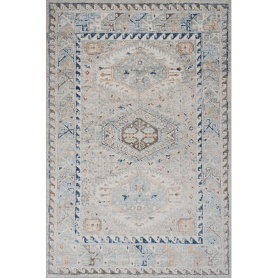 Nuloom Seraphyne Bordered Medallion Washable Rug