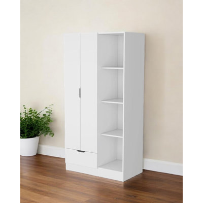 Commode combinée 35 po à tiroirs blancs