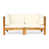 Teak Frame / Beige Cushion